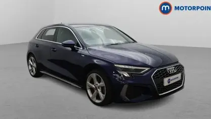 Used Audi A3 Sportback S-Line 110 HP (80 kW) 2023 Blue Hatchback