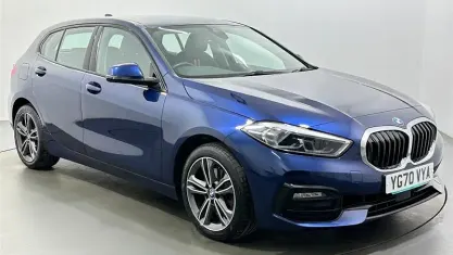 Used BMW 118 Sport Line 150 HP (110 kW) 2020 Blue Hatchback