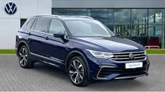 Atlantic blue metallic Used 2024 VW Tiguan Allspace R-line SUV | £34,145 (Fair price)