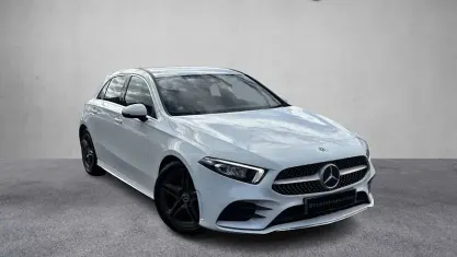 Used Mercedes A180 AMG line 116 HP (85 kW) 2019 White Hatchback