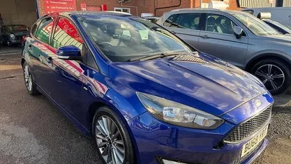 Blue Used 2017 Ford Focus ST-Line Hatchback | £6,395 (Fair price)