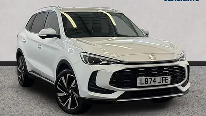 Solid arctic white Used 2024 MG ZS Trophy Hatchback | £16,982 (Fair price)