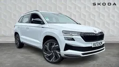 Moon white metallic Used 2022 Skoda Karoq SportLine SUV | £24,500 (Fair price)
