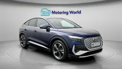 Used Audi Q4 Sportback e-tron S-Line 150 kW (204 HP) 2023 Blue SUV