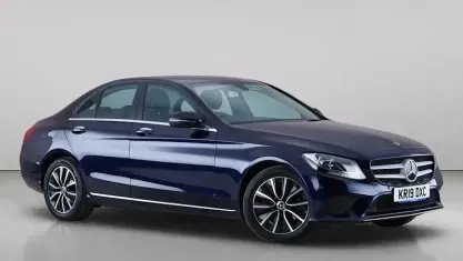 Used Mercedes C200 SE 184 HP (135 kW) 2019 Blue Sedan