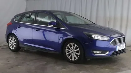 Blue Used 2017 Ford Focus Titanium Hatchback | £3,699 (Fair price)