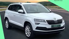 Moon white metallic Used 2019 Skoda Karoq SE L SUV | £15,955 (Fair price)