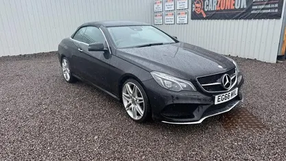 Used Mercedes E220 AMG line 177 HP (130 kW) 2016 Black Cabriolet