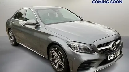 Grey Used 2019 Mercedes C220 AMG line Sedan | £17,750 (Fair price)