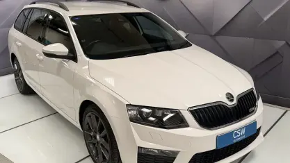 Used Skoda Octavia vRS 184 HP (135 kW) 2015 White Estate