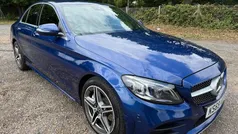 Blue Used 2019 Mercedes C300 AMG line Sedan | £18,495 (Fair price)