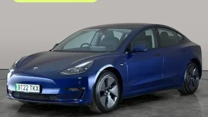 Used Tesla Model 3 Long Range AWD 366 kW (498 HP) 2022 Blue Sedan