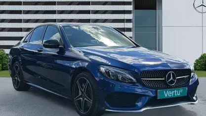 Used Mercedes C43 AMG Premium 367 HP (269 kW) 2018 Blue Sedan