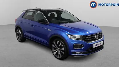 Used VW T-Roc R-line 150 HP (110 kW) 2020 Blue SUV