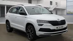 White Used 2021 Skoda Karoq SportLine SUV | £22,799 (Fair price)