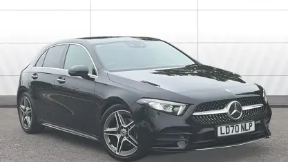 Used Mercedes A200 AMG Line Premium 163 HP (119 kW) 2020 Black Hatchback