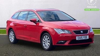 Używany Seat Leon Comfort 110 KM (80 kW) 2015 Czerwony Kombi