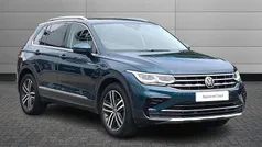 Nightshade blue Used 2021 VW Tiguan Elegance SUV | £20,750 (Fair price)