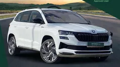 Moon white metallic Used 2024 Skoda Karoq SportLine SUV | £26,077 (Fair price)