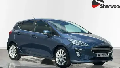 Used Ford Fiesta Titanium 125 HP (91 kW) 2021 Blue Hatchback