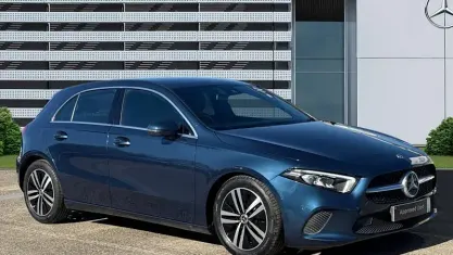 Used Mercedes A180 116 HP (85 kW) 2020 Blue Hatchback