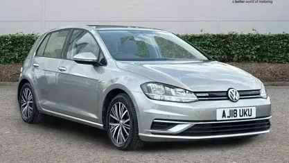 Used VW Golf VII SE 131 HP (96 kW) 2018 Silver Hatchback