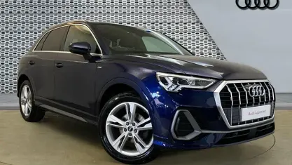 Begagnad Audi Q3 S-Line 150 HK (110 kW) 2022 Blå SUV
