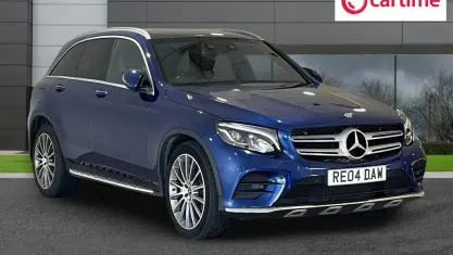 Used Mercedes GLC350 AMG line 258 HP (189 kW) 2018 Blue SUV