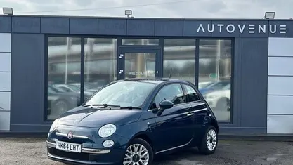 Used Fiat 500 Lounge 69 HP (50 kW) 2014 Blue Hatchback