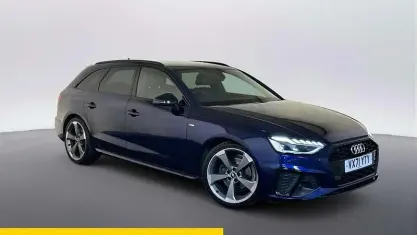 Used Audi A4 Black Edition 150 HP (110 kW) 2021 Blue Estate