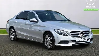 Used Mercedes C350e Premium Plus 293 HP (215 kW) 2017 Silver Sedan