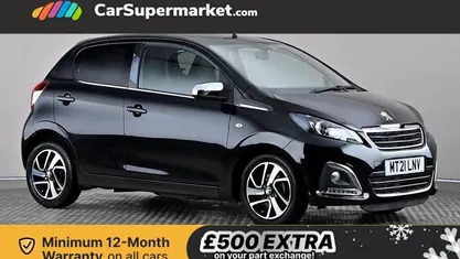 Black Used 2021 Peugeot 108 Collection Hatchback | £9,197 (Fair price)