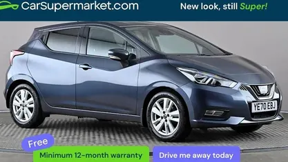 Usado Nissan Micra Acenta 101 HP (74 kW) 2020 Cinzento Citadino