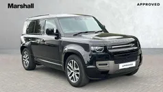 Metallic santorini black Used 2023 Land Rover Defender SE Dynamic SUV | £60,738 (Fair price)