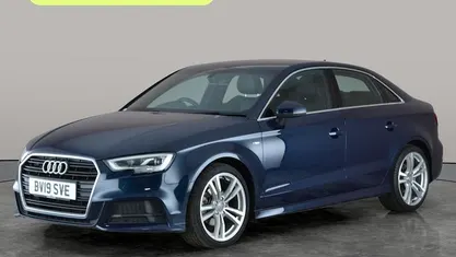 Blue Used 2019 Audi A3 S-Line Sedan | £14,215 (Fair price)