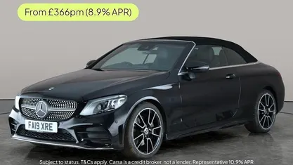 Black Used 2019 Mercedes C300 AMG Line Premium Cabriolet | £20,710 (Fair price)