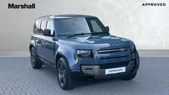 Metallic tasman blue Used 2024 Land Rover Defender HSE Dynamic SUV | £69,911 (Fair price)