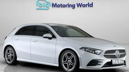 Used Mercedes A200 AMG line 163 HP (119 kW) 2020 White Hatchback