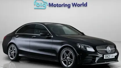 Used Mercedes C300 AMG line 245 HP (180 kW) 2019 Black Sedan