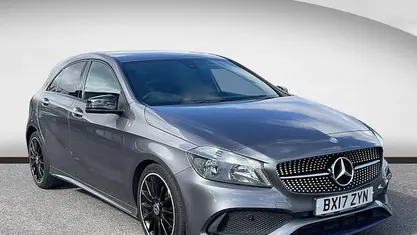 Used Mercedes A160 AMG line 102 HP (75 kW) 2017 Grey Hatchback