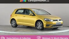 Yellow Used 2018 VW Golf VII SE Hatchback | £11,797 (Fair price)
