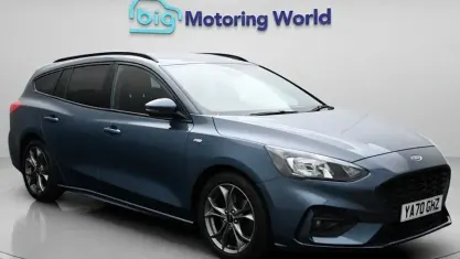 Begagnad Ford Focus ST-Line 120 HK (88 kW) 2020 Blå Kombi
