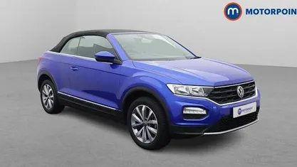 Used VW T-Roc Cabriolet Design 150 HP (110 kW) 2021 Blue Cabriolet