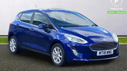 Używany Ford Fiesta Zetec 101 KM (74 kW) 2018 Niebieski Hatchback