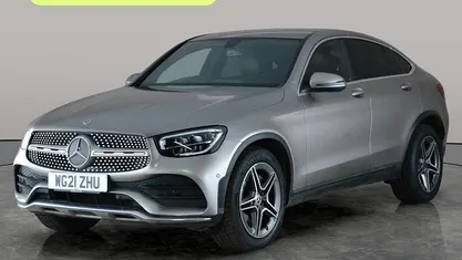 Used Mercedes GLC220 AMG line 194 HP (142 kW) 2021 Silver Coupe