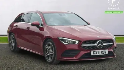 Used Mercedes CLA200 AMG line 163 HP (119 kW) 2021 Red Coupe