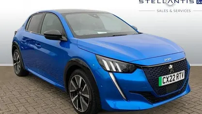 Blue Used 2022 Peugeot e-208 GTi Hatchback | £13,100 (Fair price)