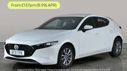 White Used 2021 Mazda 3 Hatchback | £10,691 (Fair price)