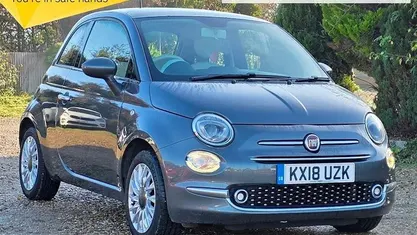 Grey Used 2018 Fiat 500 Lounge Hatchback | £5,995 (Fair price)