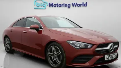 Used Mercedes CLA200 AMG line 163 HP (119 kW) 2021 Red Coupe